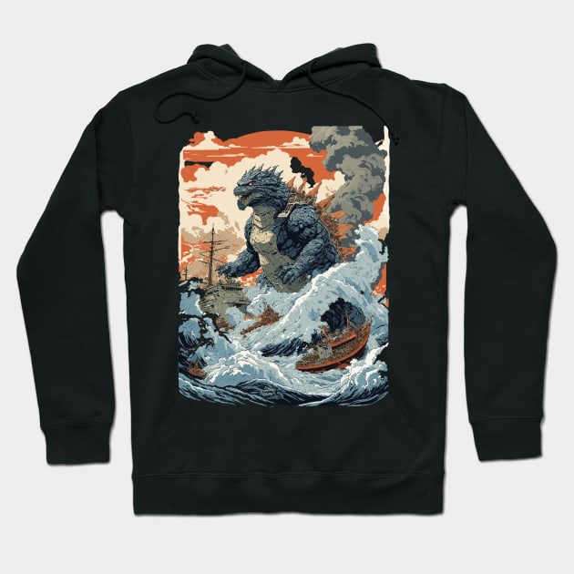 Godzilla King of Monsters Minus one Hoodie by Alex